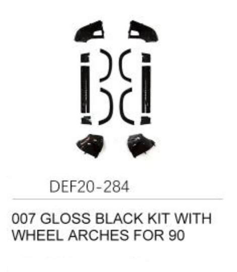 007 Kit with Wheel Arches (Gloss Black) - Defender