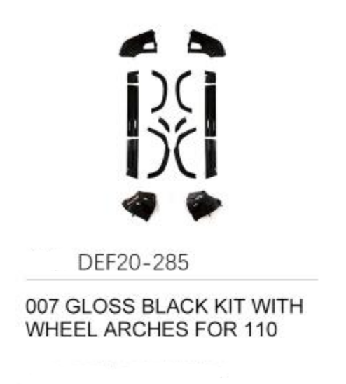 007 Kit with Wheel Arches (Gloss Black) - Defender