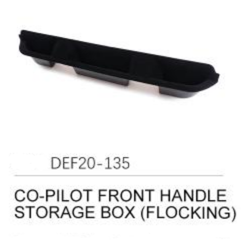 Co-Pilot Front Handle Storage Box (Flocking) - Defender