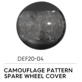 Camouflage Pattern Spare Wheel Cover - Luxury Carbon Fiber