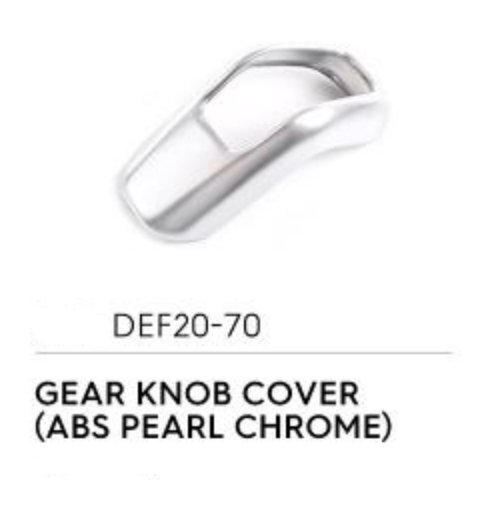 ABS Gear Knob Cover (Pearl Chrome) - Defender