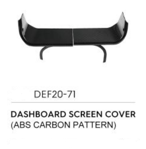 Dashboard Screen Cover (ABS Carbon Pattern) - Defender