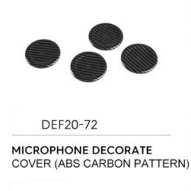 Microphone Decorate (ABS Carbon Pattern) - Defender