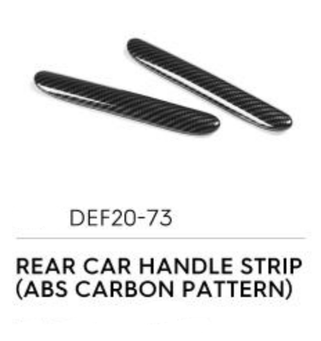 Rear Car Handle Strip (ABS Carbon Pattern) - Defender