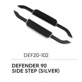 Defender 90 Side Step (Silver) - Defender