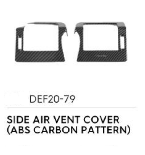 Side Vent Cover (Carbon Pattern) - Defender