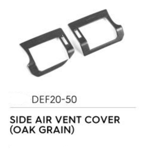 Side Vent Cover (Oakgrain) - Defender