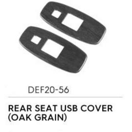 Rear Seat USB Cover (Oakgrain) - Defender