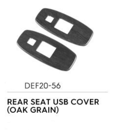 Rear Seat USB Cover (Oakgrain) - Defender