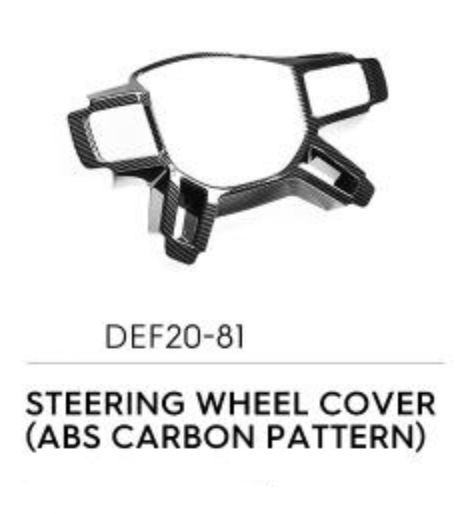 ABS Steering Wheel Cover (Carbon Pattern) - Defender