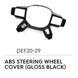 ABS Steering Wheel Cover (Gloss Black) - Defender