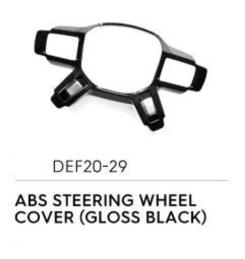 ABS Steering Wheel Cover (Gloss Black) - Defender