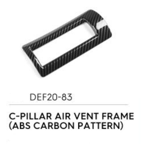 C-Pillar Air Vent Frame (Carbon Pattern) - Defender