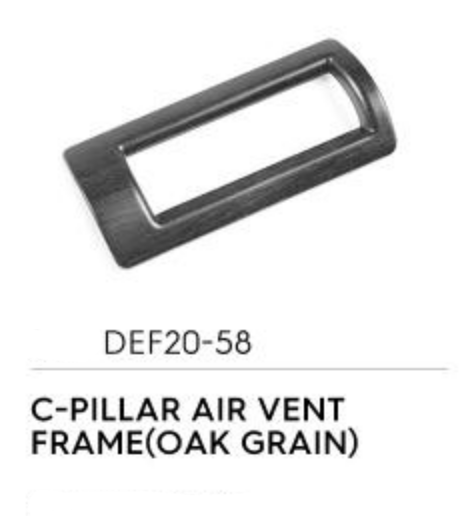 C-Pillar Air Vent Frame (Oakgrain) - Defender