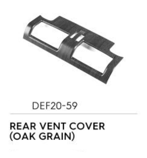 Rear Vent Cover (Oakgrain) - Defender