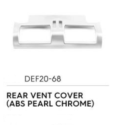 Rear Vent Cover (Pearl Chrome) - Defender