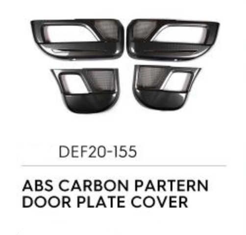 Door Plate Cover (Carbon Pattern) - Defender