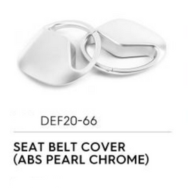 Seat Belt Cover (Pearl Chrome) - Defender