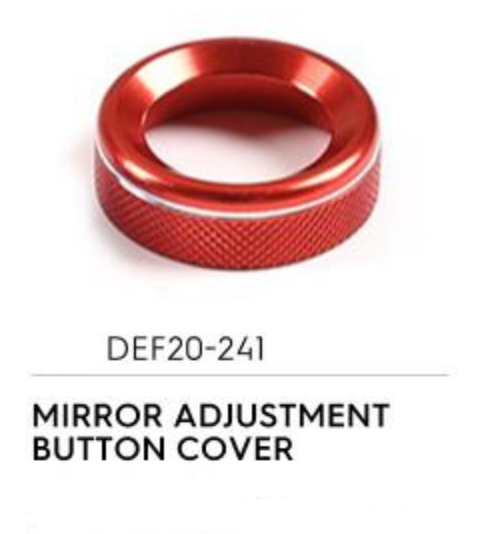 Mirror Adjustment Button Cover (Red) - Defender