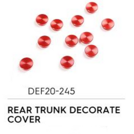 Rear Trunk Decorate Cover (Red) - Defender