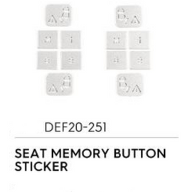 Seat Memory Button (Sticker) - Defender