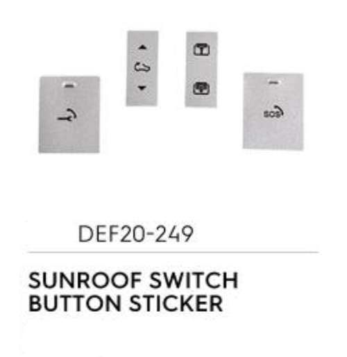 Sunroof Switch Button (Sticker) - Defender