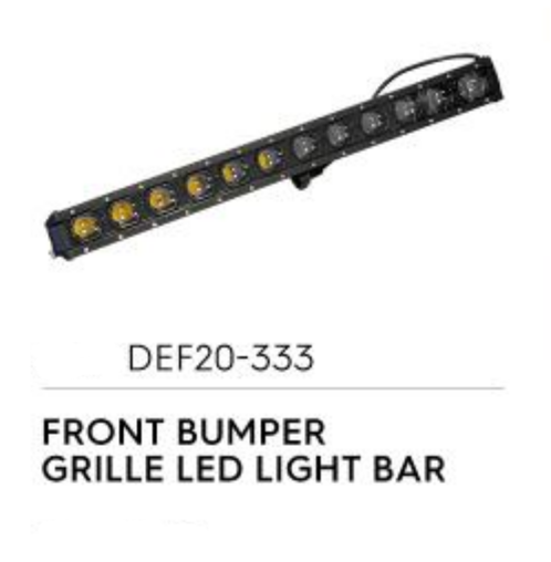 Front Bumper Grille LED Light Bar - Defender