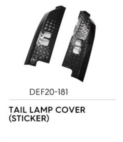 Tail Lamp Cover (Sticker) - Luxury Carbon Fiber