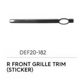 R Front Grille Trim (Sticker) - Luxury Carbon Fiber