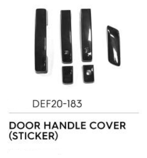 Door Handle Cover (Sticker) - Luxury Carbon Fiber