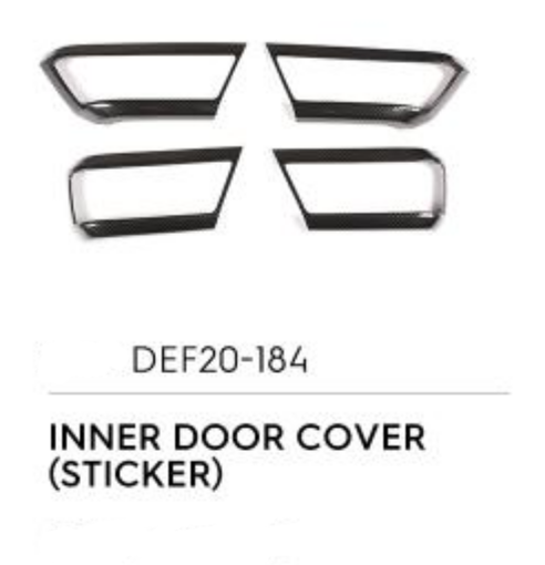 Inner Door Cover Carbon Fiber (Sticker) - Luxury Carbon Fiber