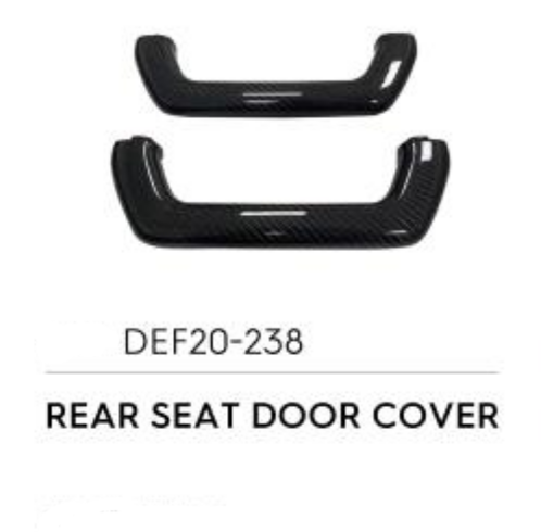 Rear Seat Door Cover - Luxury Carbon Fiber