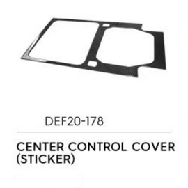 Center Control Cover (Sticker) - Luxury Carbon Fiber