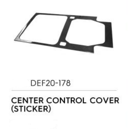 Center Control Cover (Sticker) - Luxury Carbon Fiber