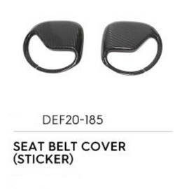 Seat Belt Cover (Sticker) - Luxury Carbon Fiber