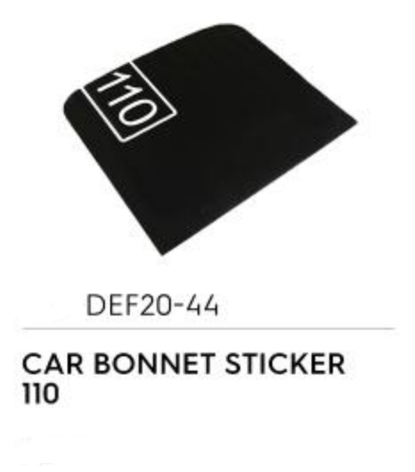 Car Bonnet Sticker 110 - Defender