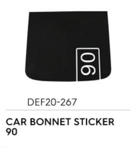 Car Bonnet Sticker 90 - Defender