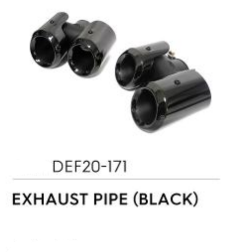 Exhaust Pipe (Black) - Defender