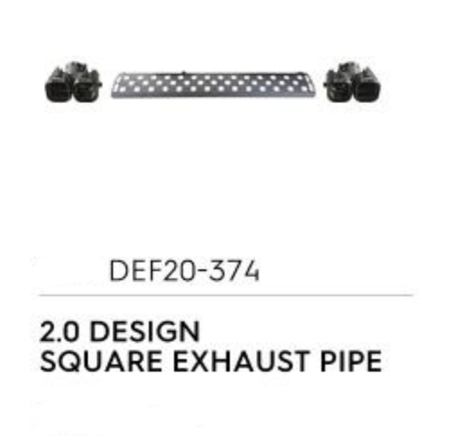 Exhaust Pipe (Square Design 2.0) - Defender